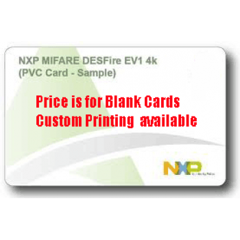 MIFARE® DESFire® 4k Blank PVC Cards - 100 pack